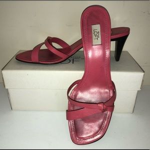 FINAL! Ann Taylor Loft Coral Sandals
